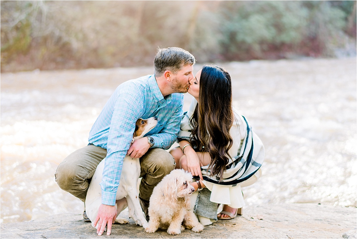 engagement session with dogs
