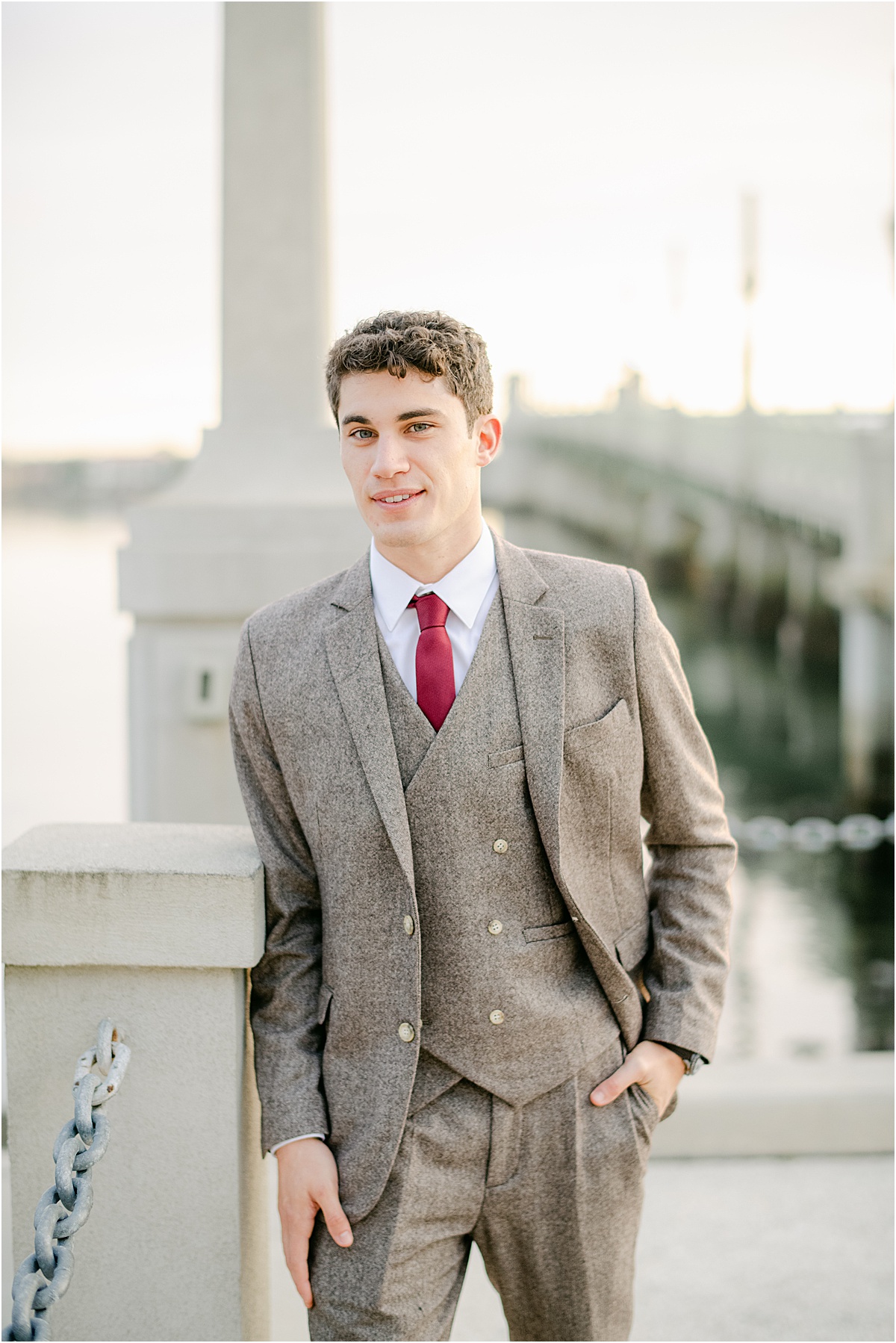 groom portraits by the harbor in saint augustine