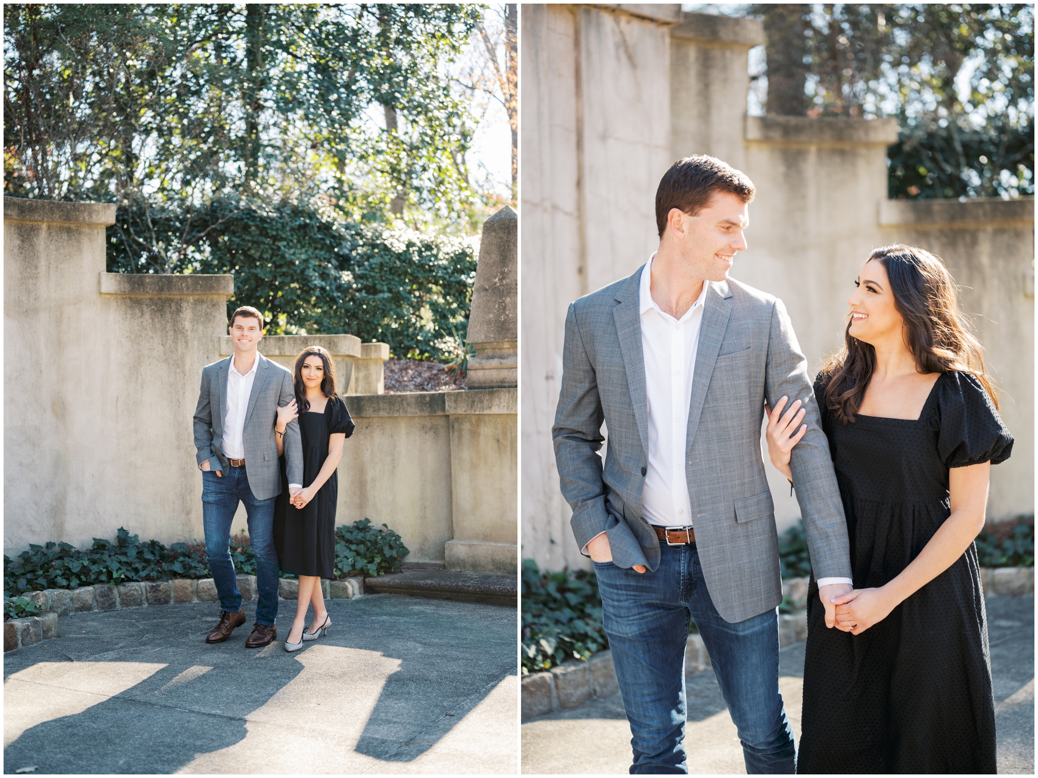 the swan house at atlanta history center engagement session
