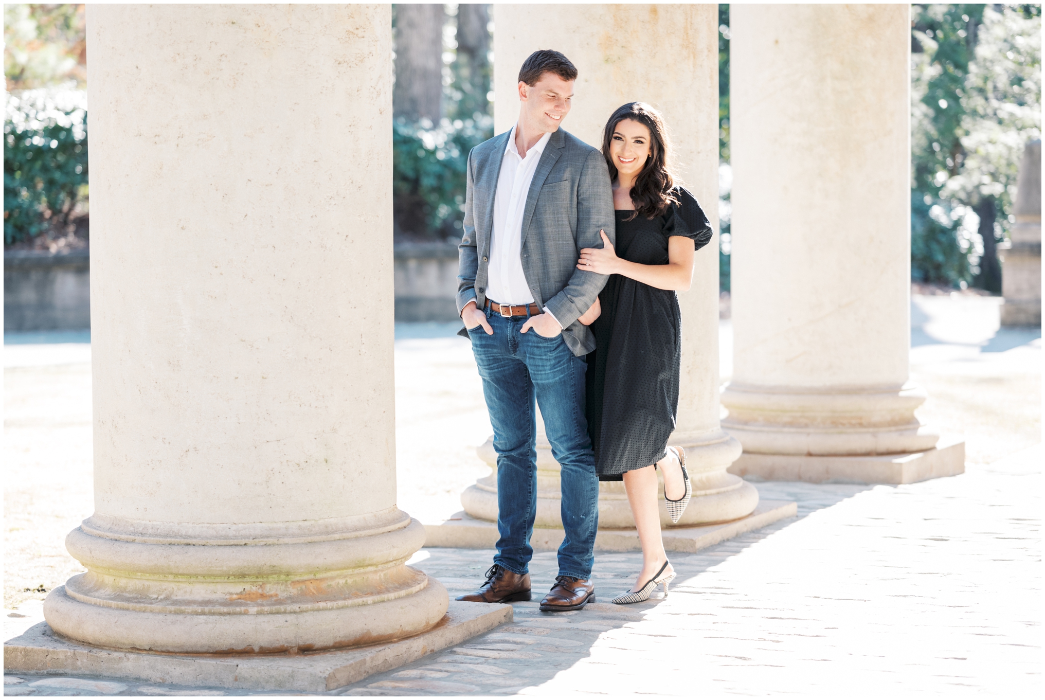 the swan house at atlanta history center engagement session