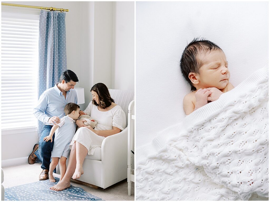 in-home newborn session in Atlanta