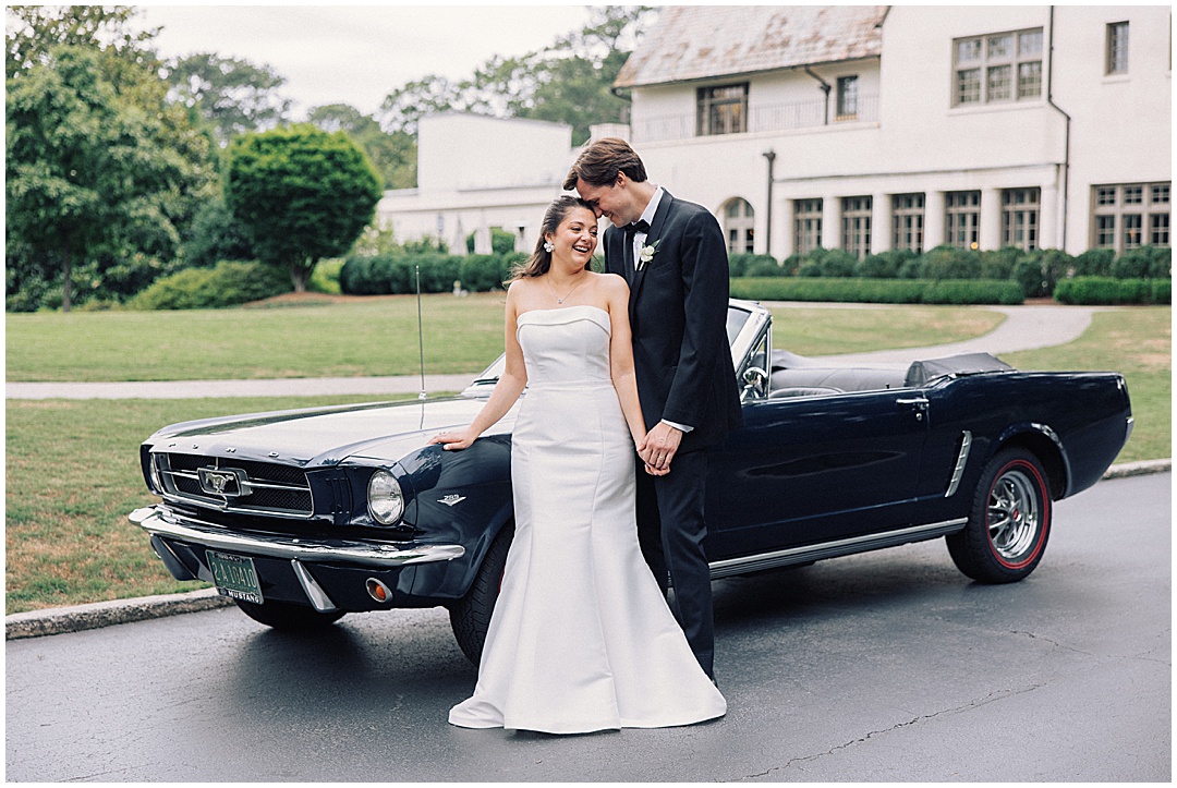 vintage mustang wedding photos