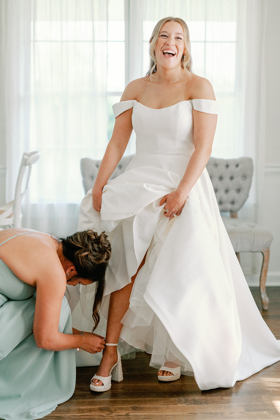 Bride Getting Ready at Little River Farms Georgia