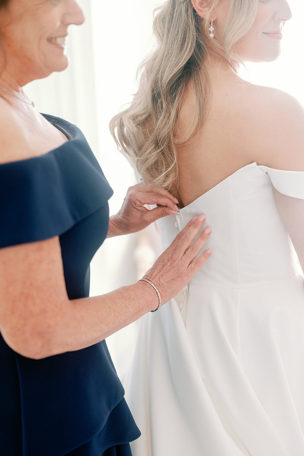 Bride Getting Ready in Suite at Little River Farms Georgia