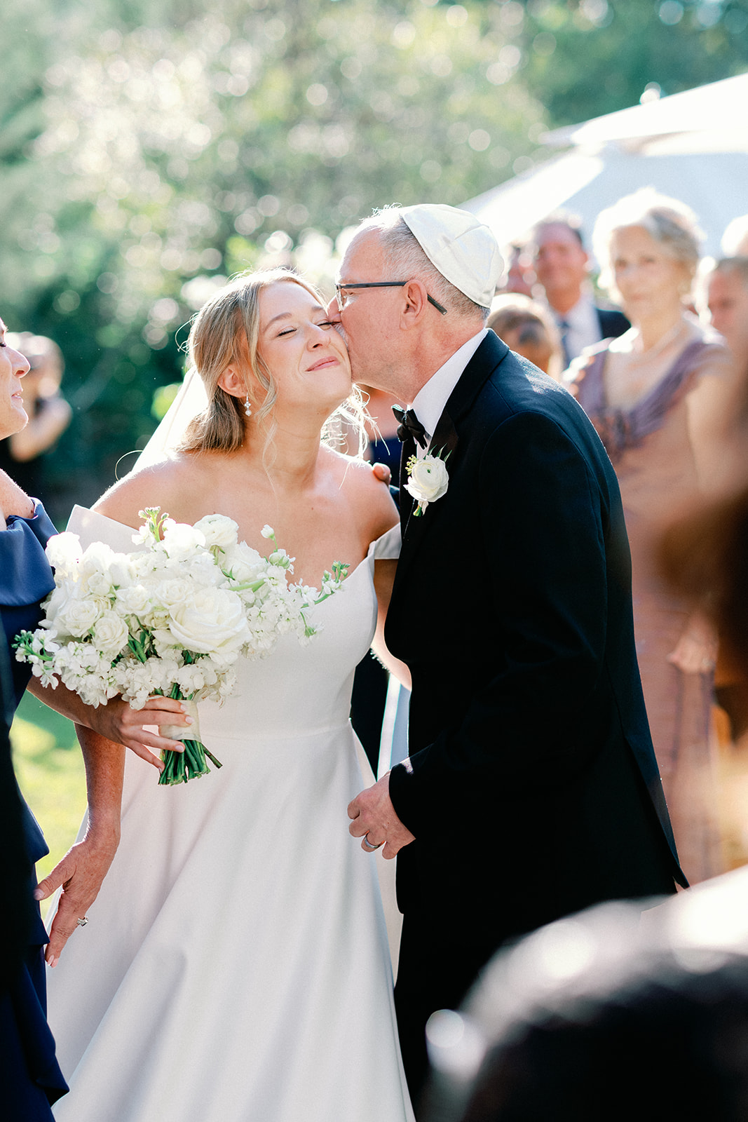 Bride Walking Down Aisle at Little River Farms Wedding