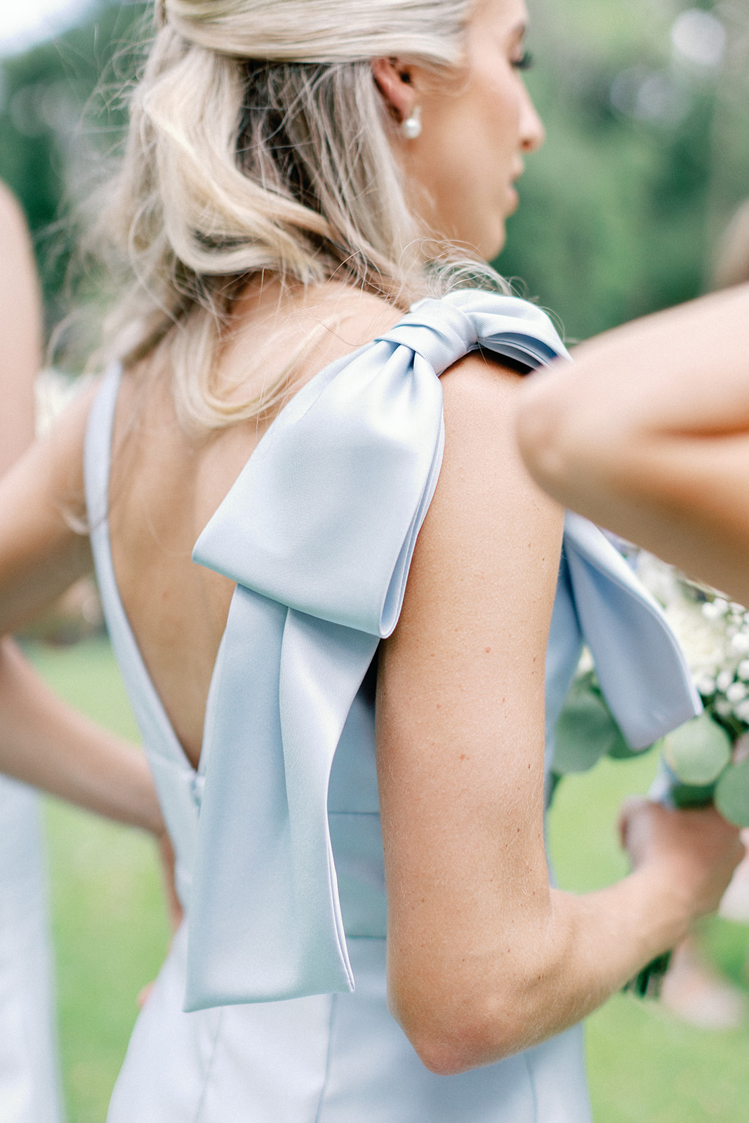 Bridesmaids Gown with Shoulder Bow