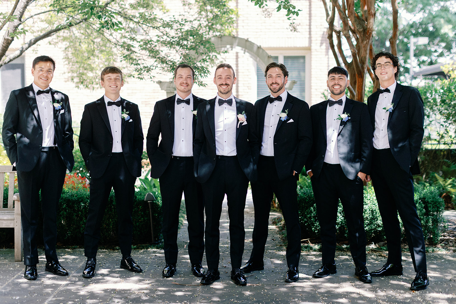 Atlanta Wedding Photos of Groom with Groomsmen