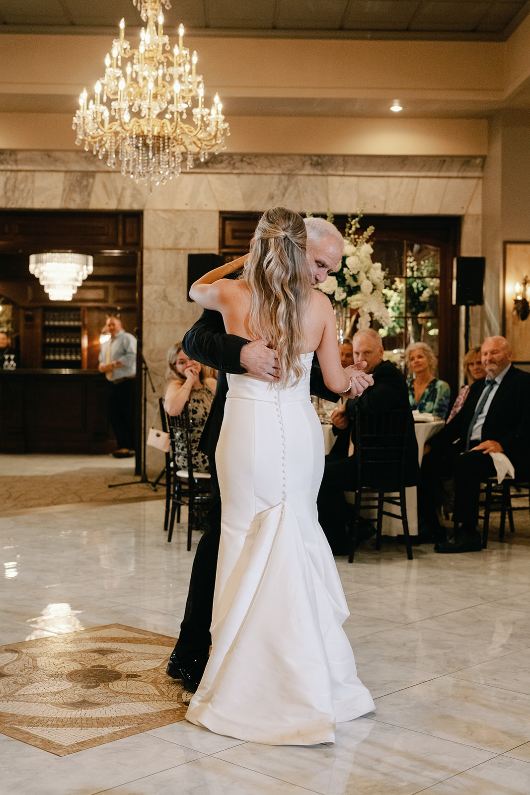 Bride Dances with Dad at The Tate House GA Wedding