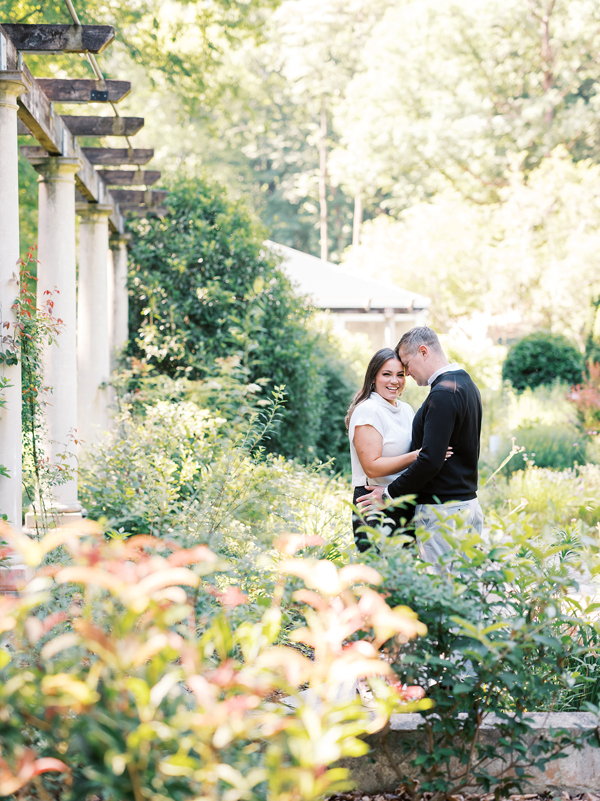 Engagement Photo Locations in Atlanta - 6 Outdoor Spaces for Stunning Photos - engagement photo locations in atlanta Couple Embrace Each Other During Engagement Photoshoot, Atlanta